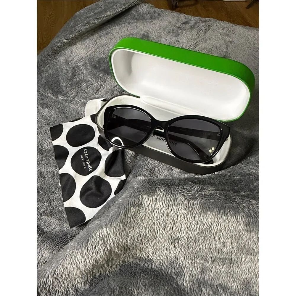 kate spade Black Oval Sunglasses